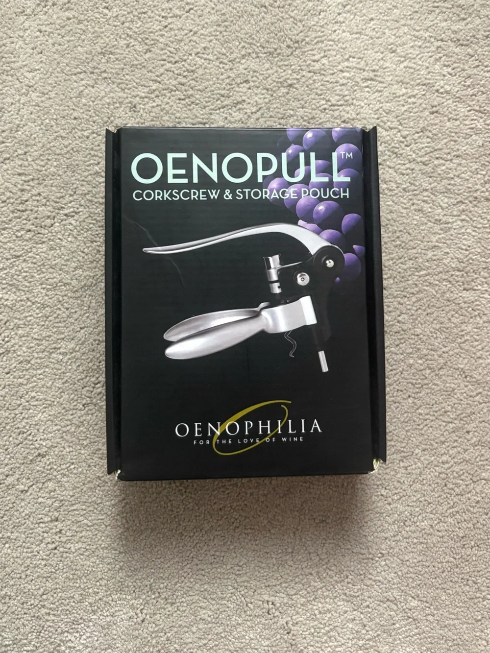 BRAND NEW OENOPHILIA OENOPULL WINE OPENER CORKSCREW AND STORAGE POUCH